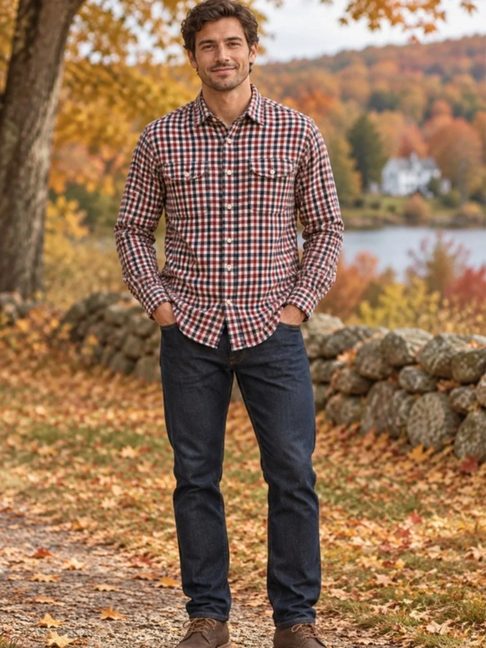 J Crew Men’s Plaid Cotton Workshirt Button Down Medium